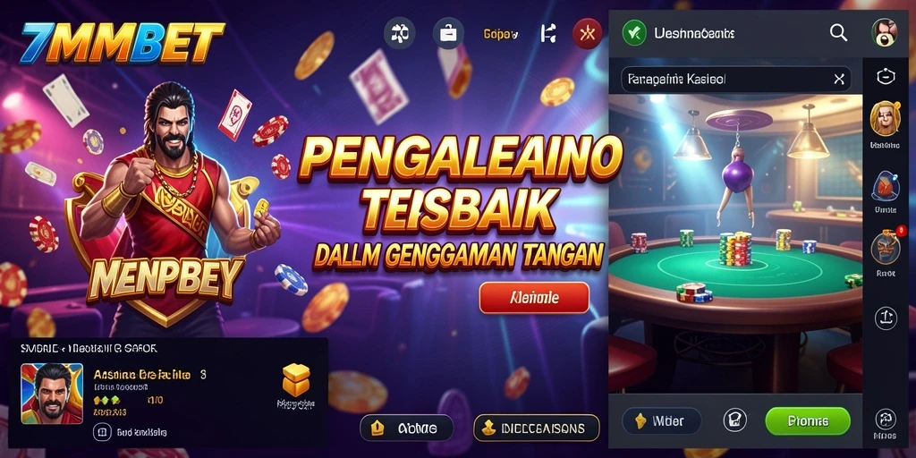 Tampilan gameplay menarik dari aplikasi Kasino 7MMBET.