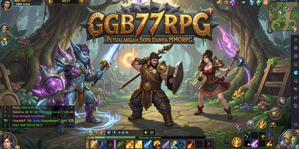 Screenshot gameplay GB777 yang menampilkan pertarungan mendebarkan di dunia MMORPG.