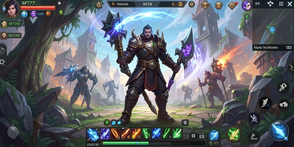 Screenshot gameplay GF777 yang menunjukkan aksi mendebarkan dalam dunia MMORPG.