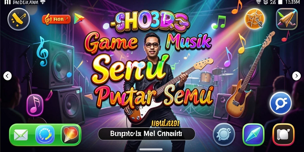 Screenshot H03 menunjukkan aksi permainan musik yang menarik.