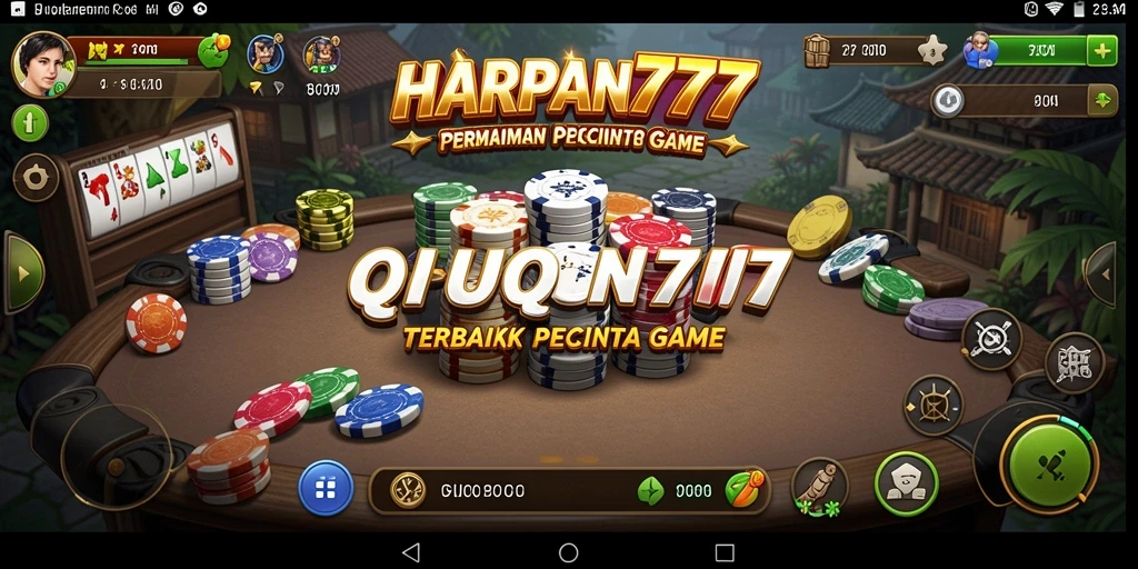 Skrinsut gameplay HARAPAN777 yang menampilkan aksi seru QiuQiu.