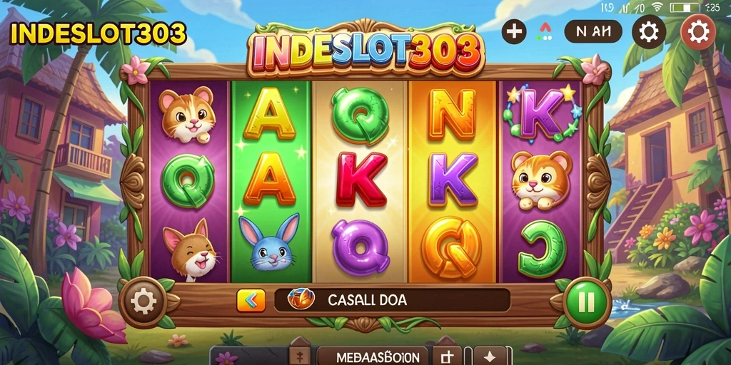 Screenshot gameplay INDESLOT303 yang menunjukkan keseruan permainan slot.