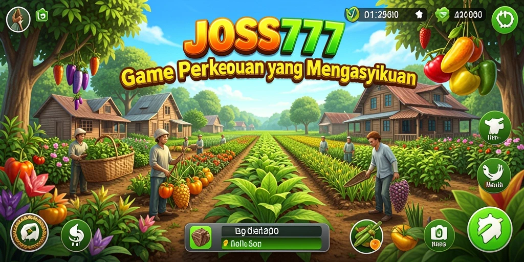 Tampilan gameplay seru di dunia pertanian JOSS777.