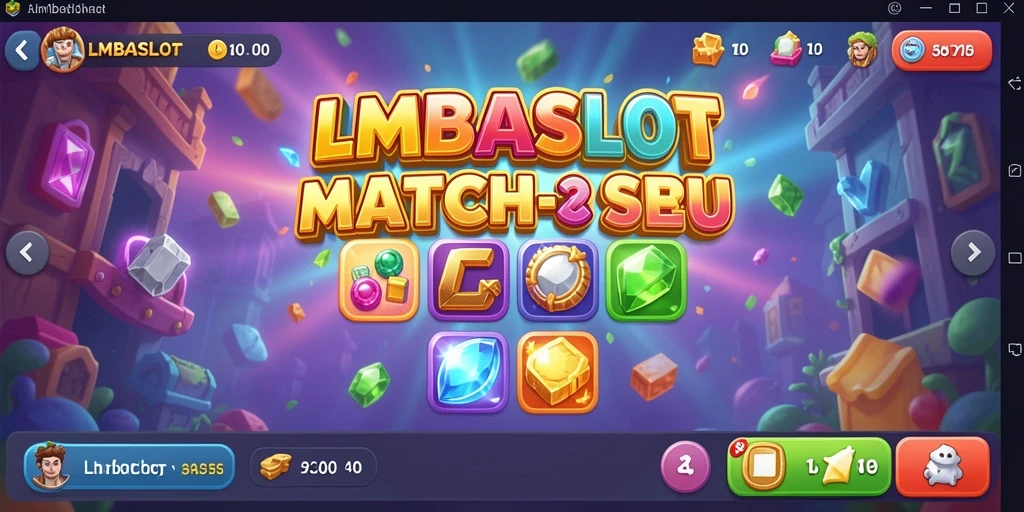 Tampilan gameplay menantang di LMBASLOT dengan grafis menarik.