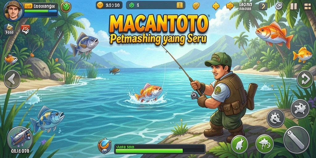 Tangkapan besar di permainan Fishing MACANTOTO yang mendebarkan.