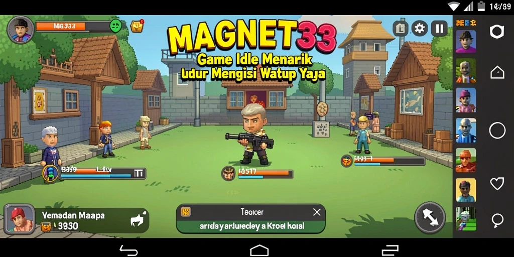 Tampilan gameplay MAGNET33 yang menarik dan adiktif saat bermain idle.