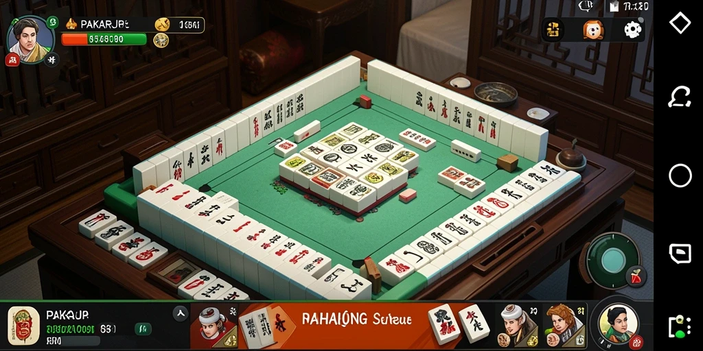 Tampilan screenshot PAKARJP menampilkan gameplay Mahjong yang menantang.