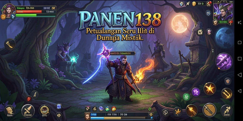 Screenshot gameplay PANEN138 yang menampilkan aksi petualangan yang mendebarkan.