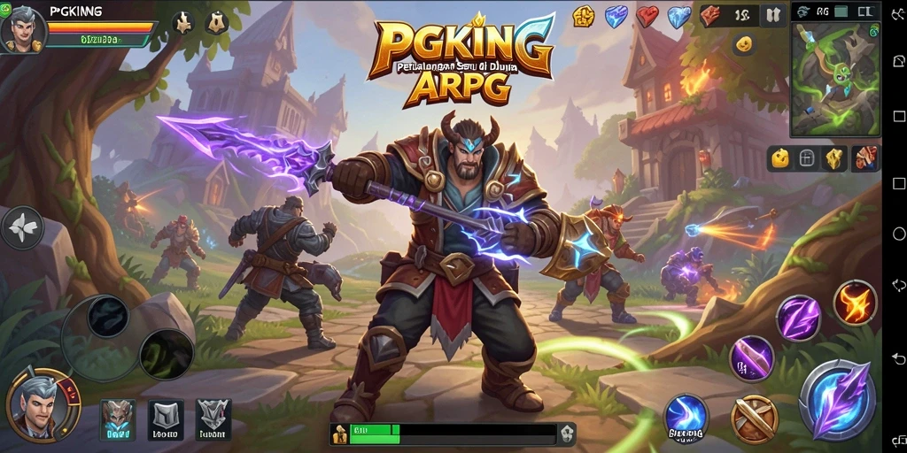 Tangkapan layar menunjukkan aksi pertarungan mendebarkan di PGKING.