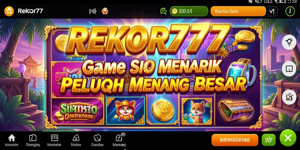Tampilan gameplay menarik dari game Slot REKOR777 saat dimainkan.