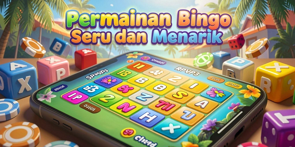 Screenshot RPVIP3 menampilkan gameplay Bingo yang seru dan interaktif.