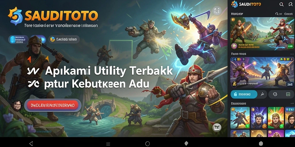 Tampilan utama SAUDITOTO dengan fitur-fitur Utility yang menarik.