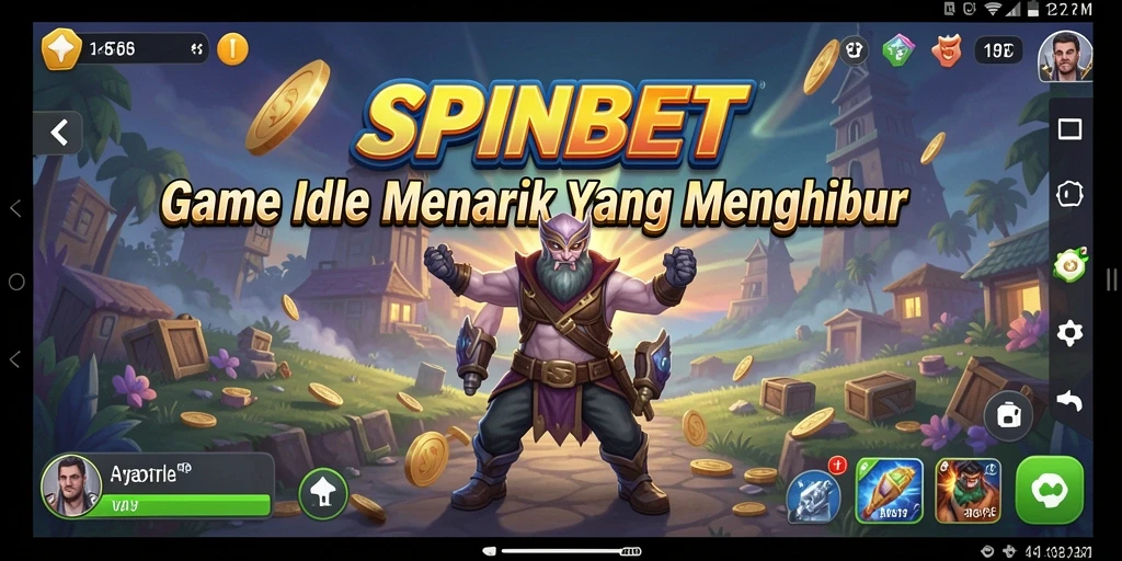 Tampilan gameplay menarik dari SPINBET dalam genre Idle.