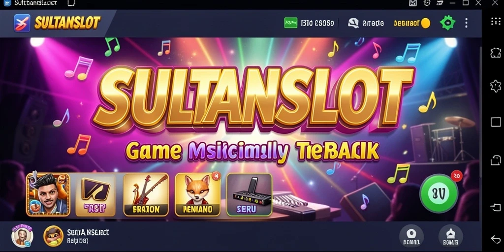 Tampilan gameplay menarik dari SULTANSLOT yang penuh warna.