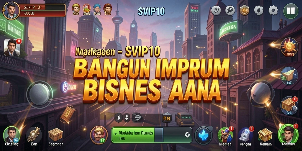 Tampilan gameplay yang menarik dari SVIP10 dengan elemen Tycoon.