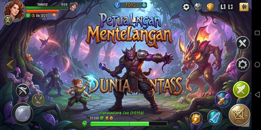 Tampilan gameplay TOTO12 yang menampilkan petualangan epik dan grafis memukau.
