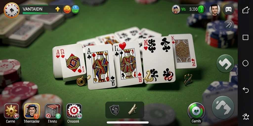 Screenshot gameplay Domino VANTAIDN yang menarik dan seru.