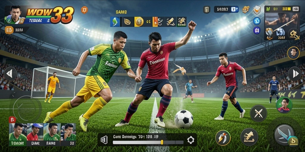 Tampilan utama gameplay WOW33 yang menarik dan mendebarkan.